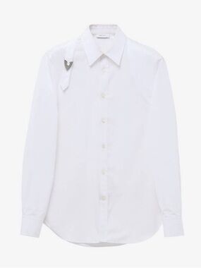 McQueen Arrow Harness Shirt White Men’s Neck Size 15